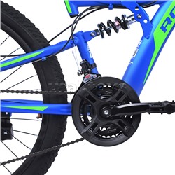 Велосипед 24" Rocket Azkar, цвет синий/зеленый, размер 15"