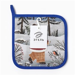 Прихватка Этель Forest bear саржа, 19х19см,100% хл,ватин 250г/м2