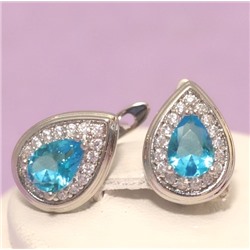 Серьги родий Н01-13894