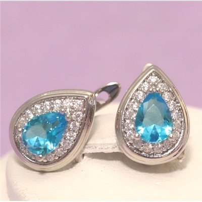 Серьги родий Н01-13894