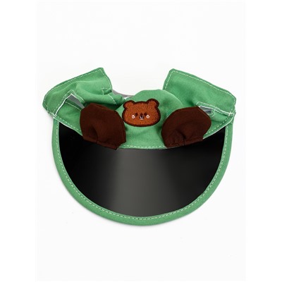 Кепка для собак и кошек, размер L, ОГ 35-46 см, высота 13 см, зелёная