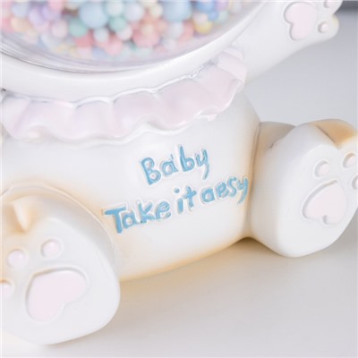 Фигурка светящаяся RISALUX «Зайка», LED-ночник, от батареек, бежевый, 9×14×14 см