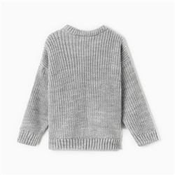 Джемпер детский KAFTAN, размер 30 (98-104 см), светло-серый