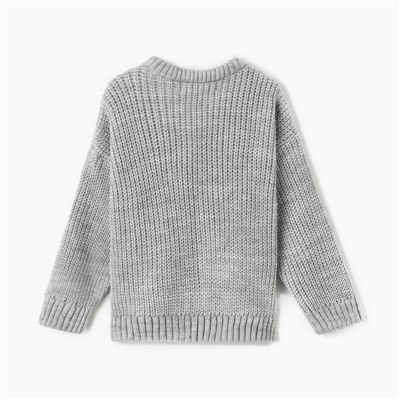Джемпер детский KAFTAN, размер 30 (98-104 см), светло-серый