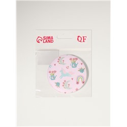 Зеркало складное «Нежное», d=7.3 см, с увеличением х2, розовое