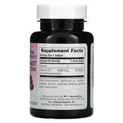 Nature's Plus, Shot-O-B12, 5,000 mcg, 30 Softgels