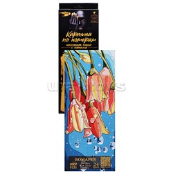 Картина по номерам 35х88 "Панно. Бомарея" с поталью (24 цвета)