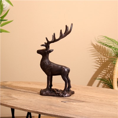 Сувенир «Олень», 17×16×34 см, алюминий