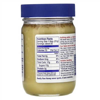 Really Raw Honey, Мед, 453 г (1 фунт)