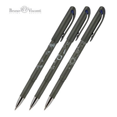 Ручка гелевая "Пиши-стирай" "DeleteWrite Art. Boys" синяя 0.5 мм 20-0234 Bruno Visconti