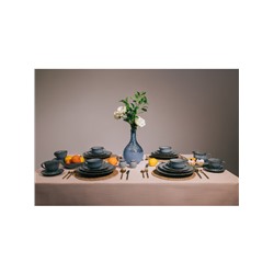 Салатник Magistro Alpine Frost, 880 мл, 19.9×19.5×5.3, фарфор, голубовато-серый