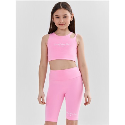 КОМПЛЕКТ ДЛЯ ДЕВОЧЕК (ТОП ДЛЯ ЗАНЯТИЙ СПОРТОМ, ВЕЛОСИПЕДКИ) 397748