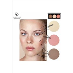Хайлайтер для лица палетка GR Metals Sculpting Palette КОСМЕТИКА ИЗ ТУРЦИИ, 1097233