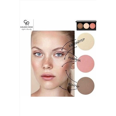 Хайлайтер для лица палетка GR Metals Sculpting Palette КОСМЕТИКА ИЗ ТУРЦИИ, 1097233