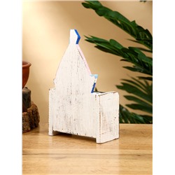 Календарь настольный «Парусник», 18×10.5×5.5 см, дерево, розовый