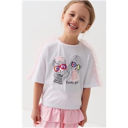Джемпер трикотажный для девочек (футболка) PLAYTODAY, 1240022