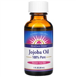 Heritage Store, 100% Pure Jojoba Oil, 1 fl oz (30 ml)