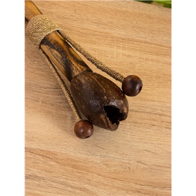 Сувенирный музыкальный инструмент «Тек тек», 25×8×10 см, бамбук, махагон