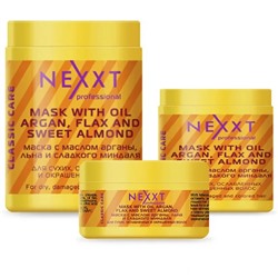 Маска NEXXT Professional с маслом арганы, льна и сладкого миндаля (Nexxt Mask With Argan Oil). 1000 мл