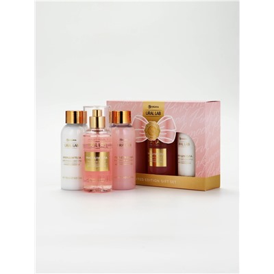 Подарочный набор: гель для душа и крем для тела 2 шт. × 100 мл, мист для тела, URAL LAB