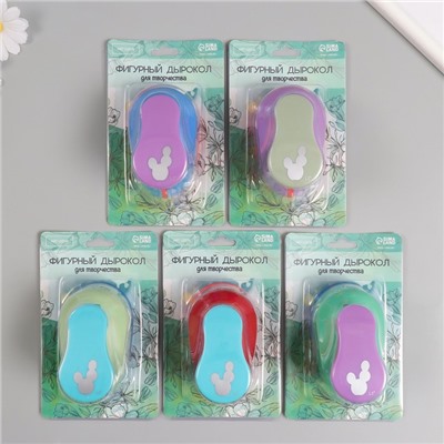 Дырокол фигурный рисунок 3.8×3.8 см «Кактус», 7×5.2×9.2 см, МИКС