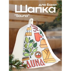 Шапка для бани "Sauna"