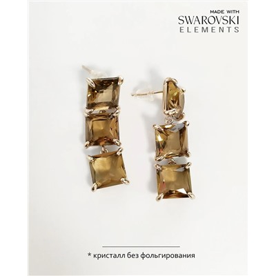 Серьги с кристаллами Swarovski, Изящные серьги с кристаллами Swarovski