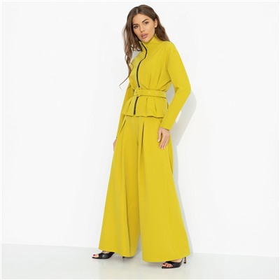 Брючный костюм дизайнерский, Так выглядит уверенность (милан, 2 в 1, с поясом)