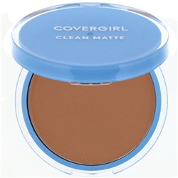 Covergirl, Clean Matte, компактная пудра, оттенок 555 «Мягкий медовый», 10 г (0,35 унции)