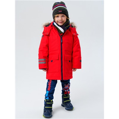 Комплект трикотажный для мальчиков: шапка, снуд