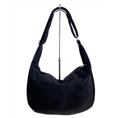 Женская сумка из искусственной замши, цвет черный