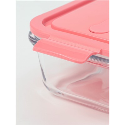 Контейнер Доляна Cook and Freeze, 650 мл, 17.5×13×6 см, с крышкой, жаропрочное стекло, МИКС