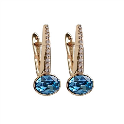 Серьги с кристаллами Swarovski