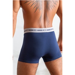 Трусы, набор - 3 штуки муж BeGood UMJ1203D Underwear темно-синий/черный/синий меланж принт