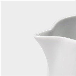 Молочник Magistro White gloss, 250 мл, фарфор, белый