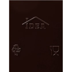 Хлебница малая с крышкой IDEA, 31.5×25.4×15 см, пластик, коричневая