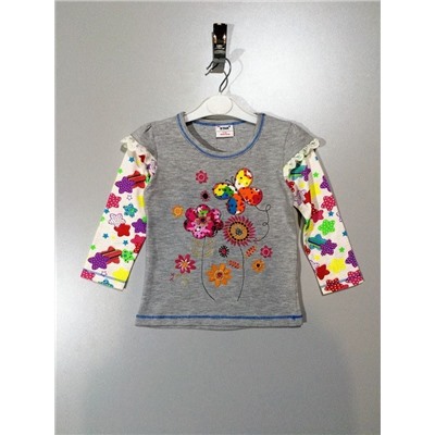 Футболка для девочки L65539grey
