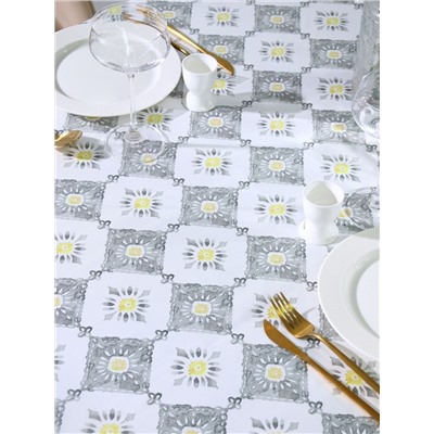 Скатерть «Доляна» Gray diamonds, 145×110 см