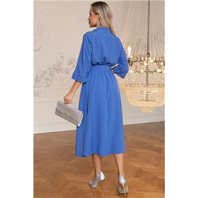 Платье с поясом Доминанта НЬЮ (васильковое) П14344-16М