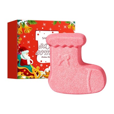 Бомбочка для ванны Новогодний НОСОЧЕК Sadoer, 100 гр.