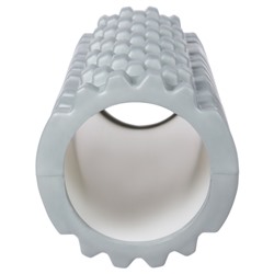 Ролик массажный Sangh, 33×14 см, цвет серый