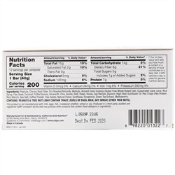 California Gold Nutrition, Foods, жевательные батончики-мюсли с мокко и орехами, 12 шт., по 40 г (1,4 унции) каждый