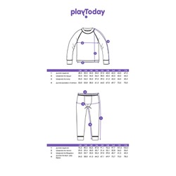 Термокомплект трикот. для мальчиков: фуфайка (футболка) с длин. рук, брюки для эпизод. использования