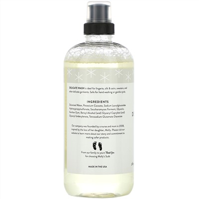 Molly's Suds, Delicate Wash, Unscented, 16 fl oz (473 ml)