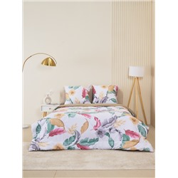 Комплект постельного белья из сатина с одеялом - Листья тропиков