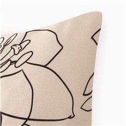 Комплект наволочек «Этель» Graphic flowers, 50×70 см, 2 шт., мако-сатин, хлопок 100%