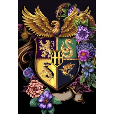 Алмазная мозаика с полным заполнением на холсте «Герб», 30×40 см