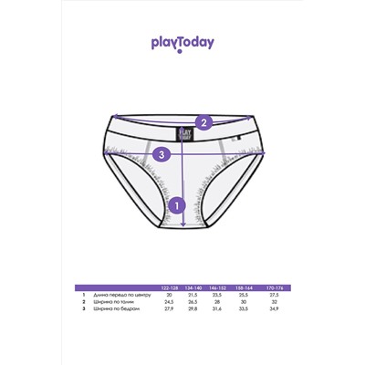 Трусы, 2 шт. PLAYTODAY, 1023298
