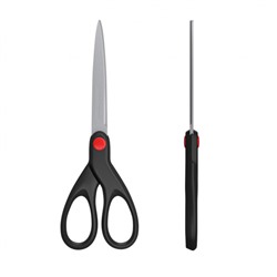 Ножницы 180 мм Unity черный 48157 ErichKrause