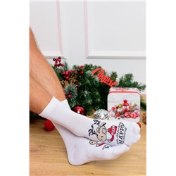 Носки мужские Бла-бла-бла (Белый)